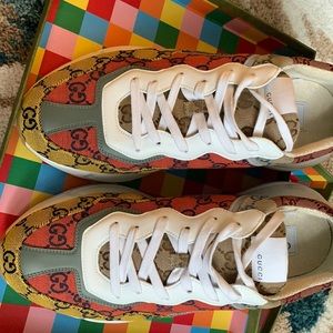 Gucci Rhyton orange/yellow sneaker